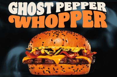 The New Hot ’n Spicy Ghost Pepper Whopper Premiers at Burger King this Halloween