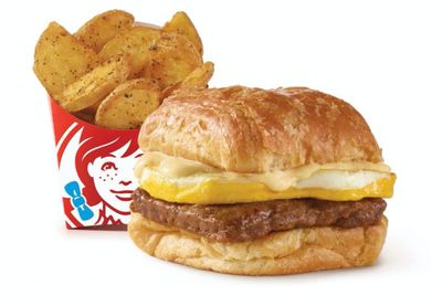 Save with a $3 Breakfast Featuring Seasoned Potatoes and a Bacon, Egg and Swiss Croissant at Wendy’s 