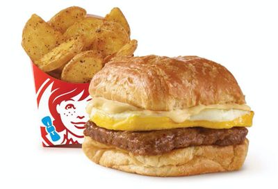 Save with a $3 Breakfast Featuring Seasoned Potatoes and a Bacon, Egg and Swiss Croissant at Wendy’s 