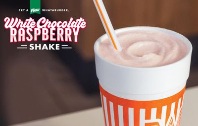 The Brand New White Chocolate Raspberry Shake Lands at Whataburger for the Holidays