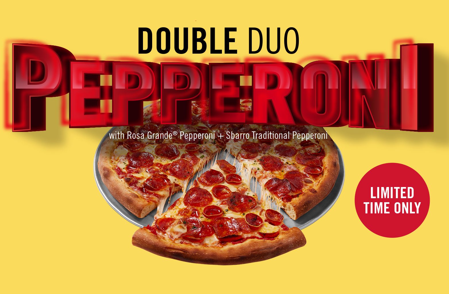 Sbarro’s Double Duo Pepperoni Pizza is Now Available for a Limited Time