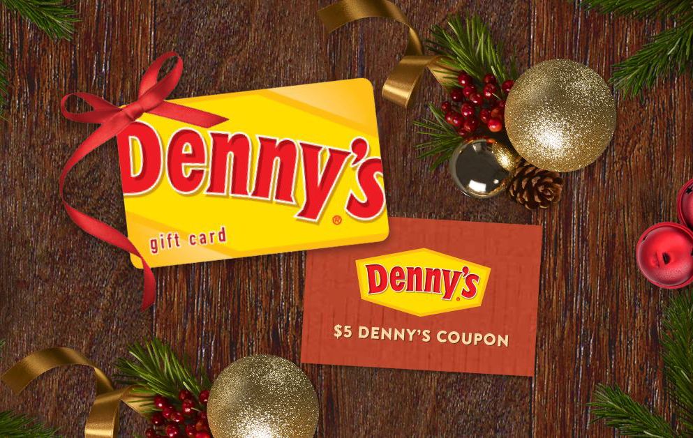 Get a $5 Bonus Card with a $25 Gift Card Purchase from Denny’s this Holiday Season Get a $5 Bonus Card with a $25 Gift Card Purchase from Denny’s this Holiday Season