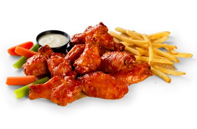 Save with the $9.99 10 Boneless Wings and Fries Bundle at Buffalo Wild Wings