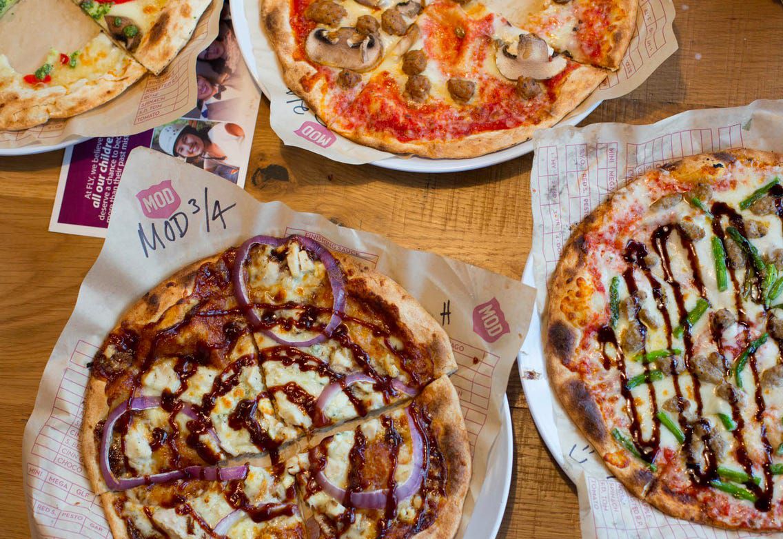 Buy 3 Entrees and Get 1 Free with Online or In-app Orders at MOD Pizza Through to January 1: A Rewards Member Exclusive Buy 3 Entrees and Get 1 Free with Online or In-app Orders at MOD Pizza Through to January 1: A Rewards Member Exclusive