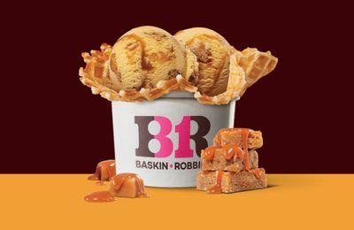 The New Flavor of the Month this January is Butterscotch Blondie at Baskin-Robbins