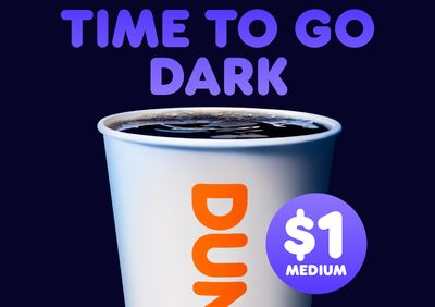 Score a $1 Medium Midnight Coffee with Order Ahead Through to January 31 at Dunkin’ Donuts: A Rewards Exclusive 