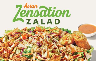 Zaxby’s Updates their Menu with the Returning Asian Zensation Zalad Featuring a Veggie Eggroll