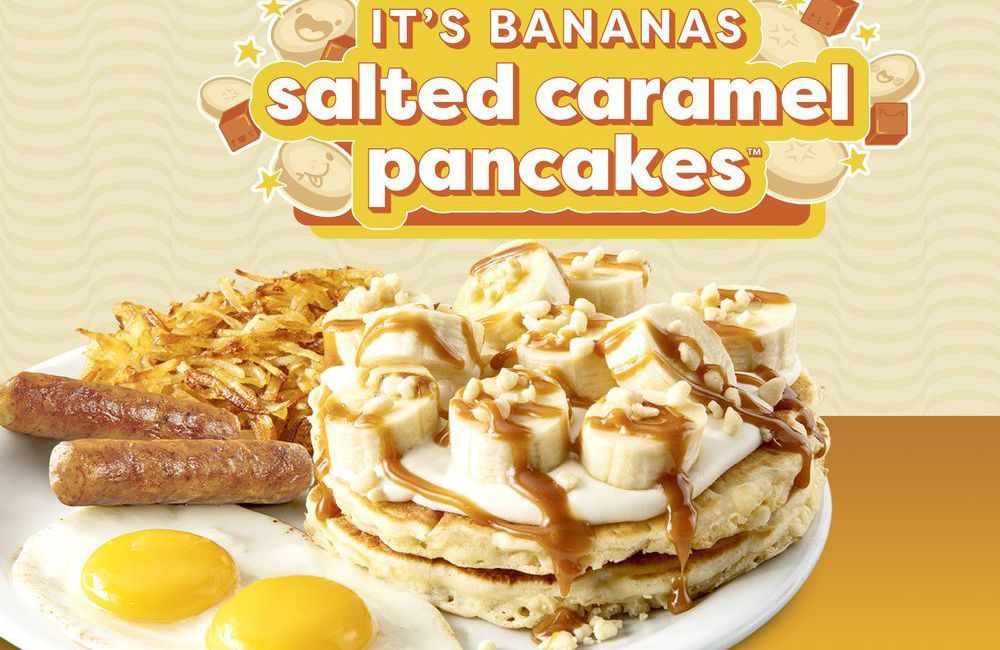 Denny’s Flips Out with their Brand New It's Bananas! Salted Caramel Pancake Breakfast