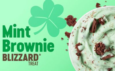 The Mint Brownie Blizzard Returns to Dairy Queen as March’s Blizzard of the Month 
