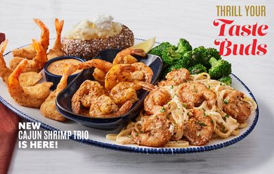 Red Lobster Debuts their New Cajun Shrimp Trio Served with Cajun Shrimp Scampi and More 