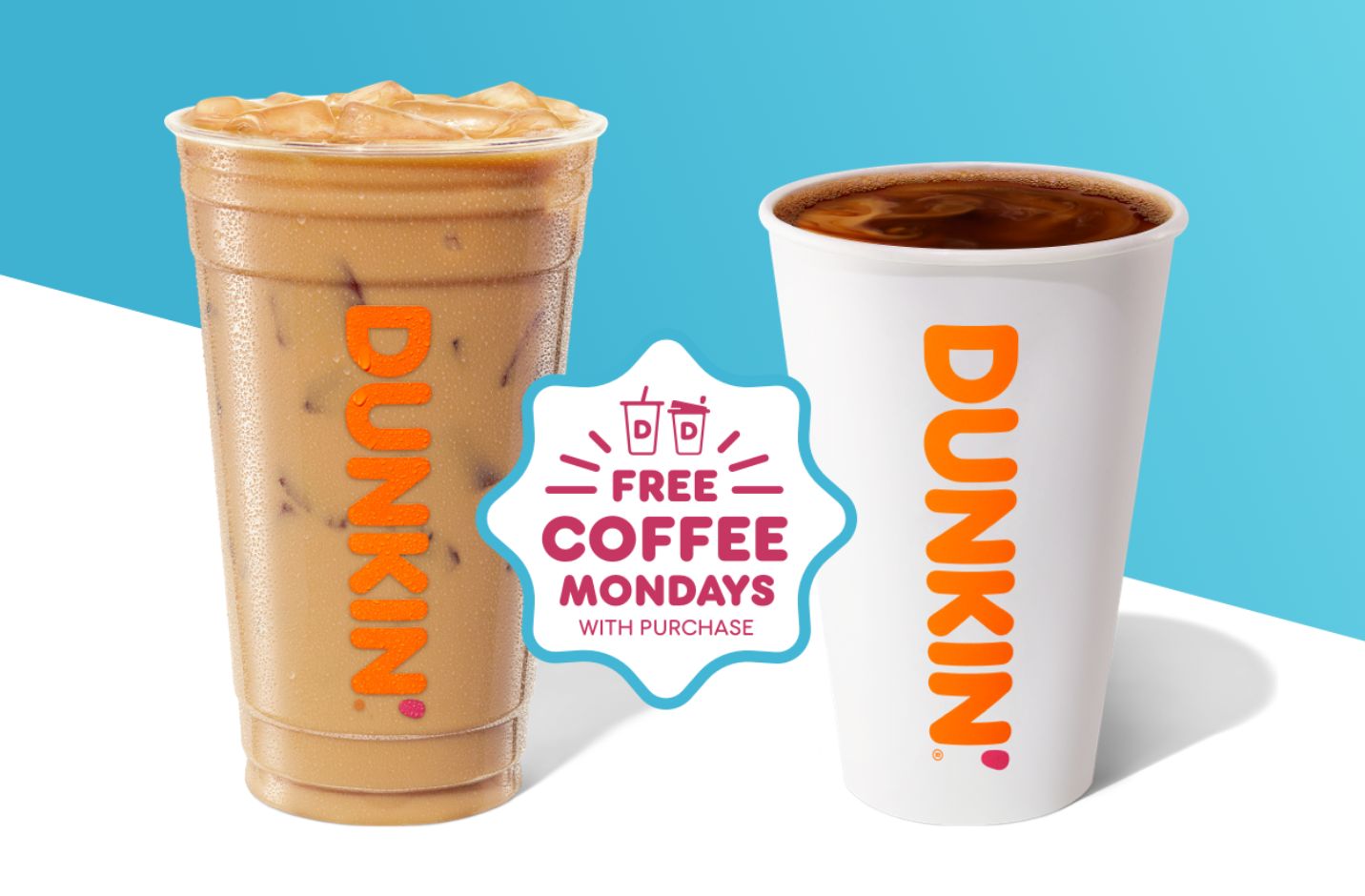 Rewards Members Will Get a Free Medium Coffee with Purchase Every Monday in May at Dunkin' Donuts Rewards Members Will Get a Free Medium Coffee with Purchase Every Monday in May at Dunkin' Donuts