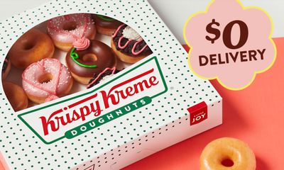 May 13 Only: Get a $0 Delivery Fee with Online or In-app Orders at Krispy Kreme