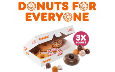 Score 3X the Rewards on Donuts and Munchkins Donut Holes on May 13 and 14 at Dunkin’ Donuts: A Rewards Exclusive