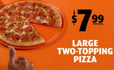 Get a $7.99 Large 2 Topping Pizza Online or Using Little Caesars’ Mobile App Through to June 4