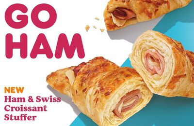 Dunkin’ Donuts Serves Up their New Ham & Swiss Croissant Stuffer