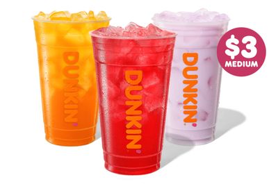 Rewards Members Can Get a $3 Medium Dunkin' Refresher Daily Through to June 30