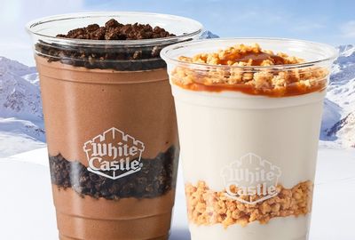 White Castle Features their Tasty Caramel Butter Cake and Oreo Cookie Shake Parfaits