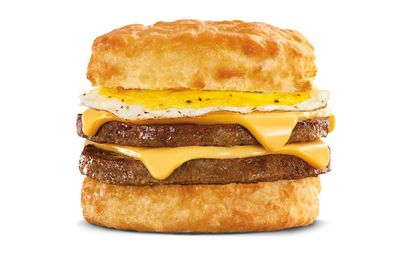 Hardee’s Features their Super Sausage Biscuit with a Fried Egg for a Limited Time