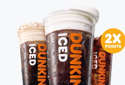Get Double the Points on Cold Brew Coffee Through to July 31 at Dunkin’ Donuts: A Rewards Exclusive
