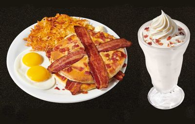 Denny’s Celebrates Baconalia with their Bacon-loaded Hormel Black Label Bacon Slam and What's Shakin' Bacon Milk Shake