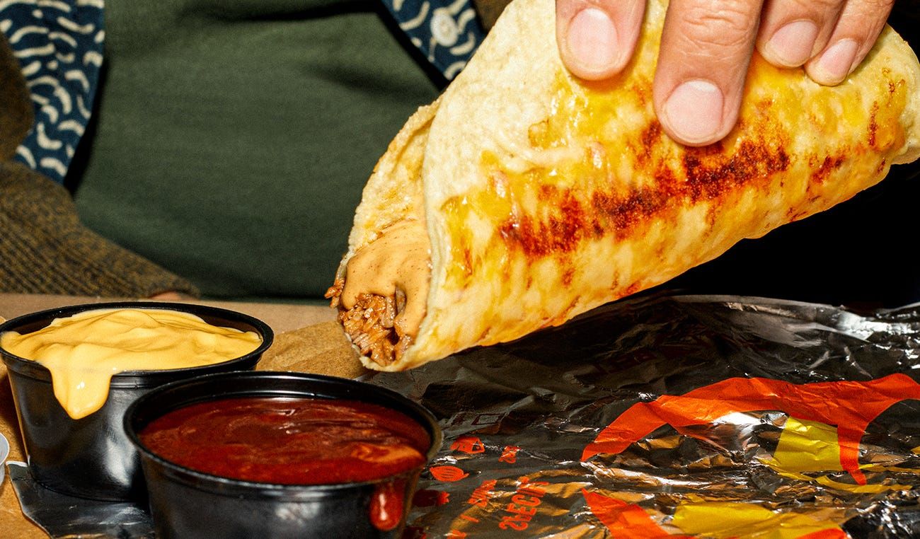 Taco Bell Creates the New Shredded Beef Grilled Cheese Dipping Taco