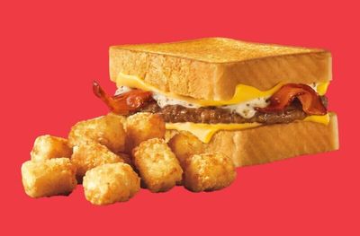 For Only $3.99 You Can Get a Bacon Peppercorn Ranch Grilled Cheese Burger and Small Tots or Fries at Sonic Drive-in