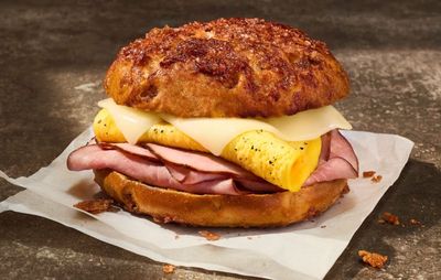 Panera Bread Rolls Out their New Ham, Egg & Cheese on a Cinnamon Crunch Bagel