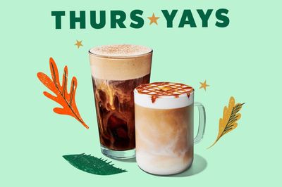 Get a Free Fall Drink When You Buy 1 at Full Price After Noon on Thursdays at Starbucks: A Rewards Exclusive