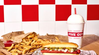 Five Guys: Free Hot Dog With $25 Delivery Order