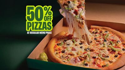 Papa John's Pizza: 50% Off Carryout Pizzas
