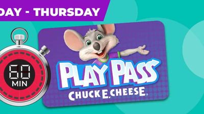 Chuck E. Cheese: 60 Minutes of All You Can Play for $19.99