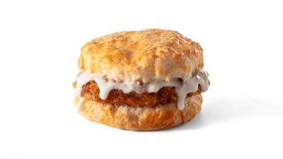 New Smothered Steak Biscuit at Bojangles
