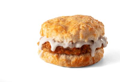 New Smothered Steak Biscuit at Bojangles