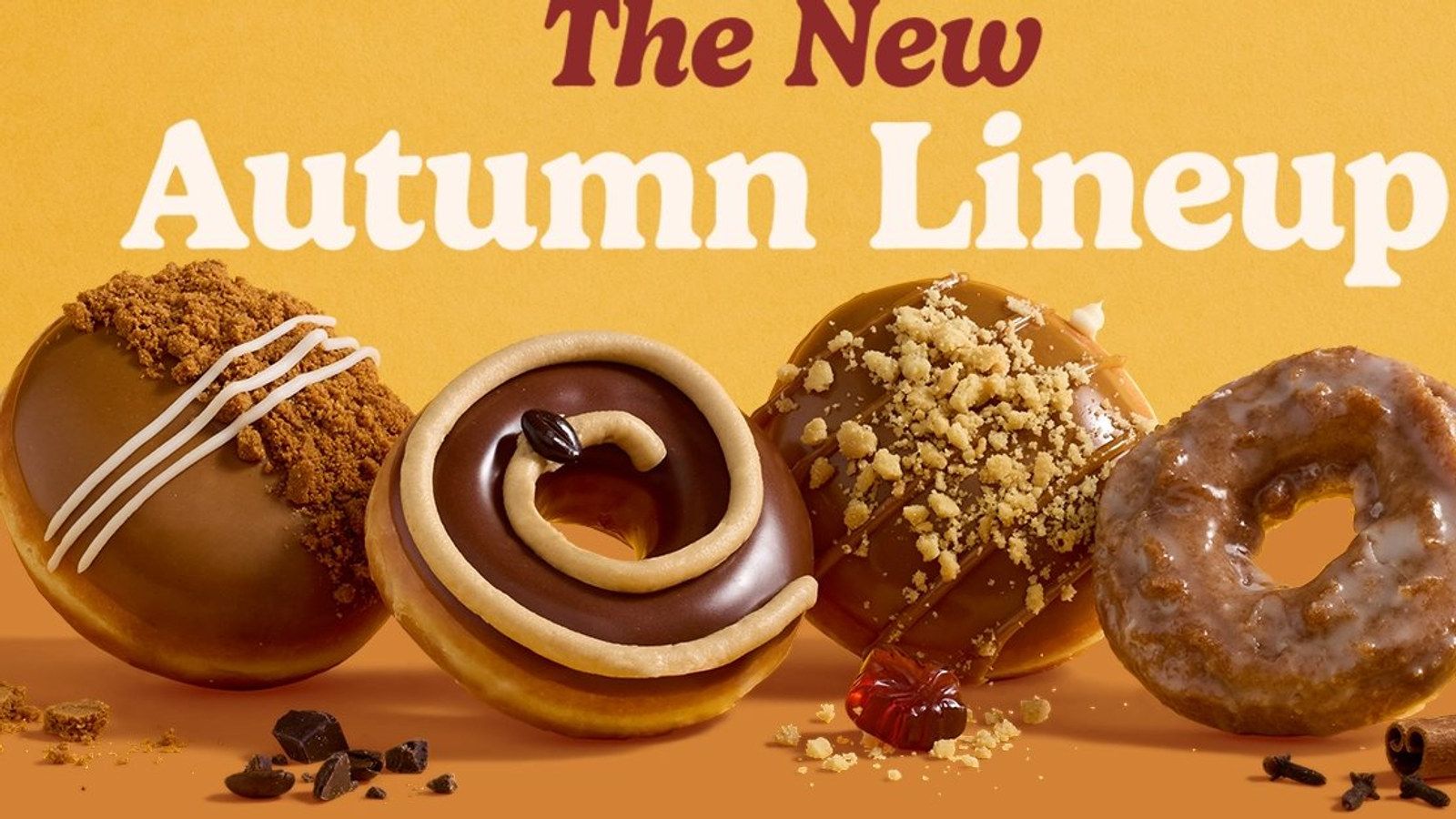 Krispy Kreme Autumn Seasonal Collection Returns with New Doughnuts and Lattes