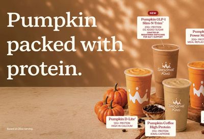 Smoothie King: New Slim-N-Trim GLP-1 Pumpkin Smoothie