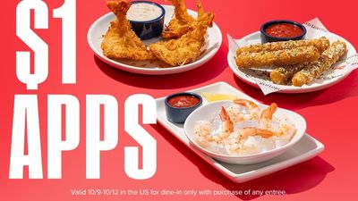 Red Lobster: $1 Apps for the Long Weekend