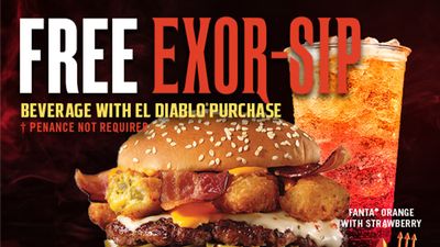 Carl's Jr.: Free Exor-sip with El Diablo