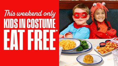 Red Lobster: Free Kids’ Meals for Kids in Costume